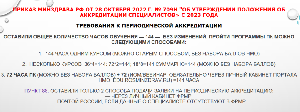 Приказ Минздрава РФ от 28 октября 2022г.
